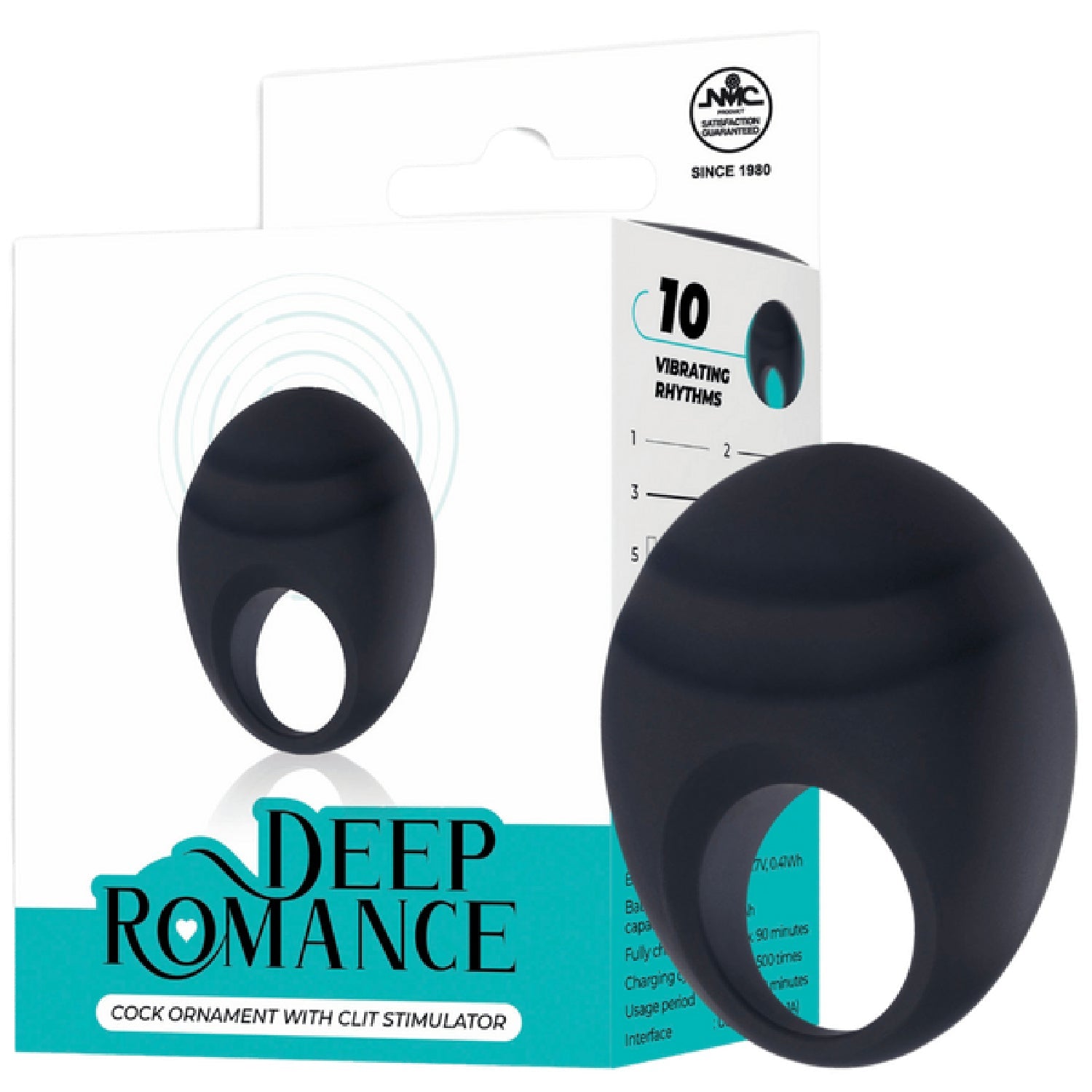 Cock Ring with Clit Stimulator – Splash-Proof Rechargeable Vibrator 3 Inch > Sex Toys > Couples Toys