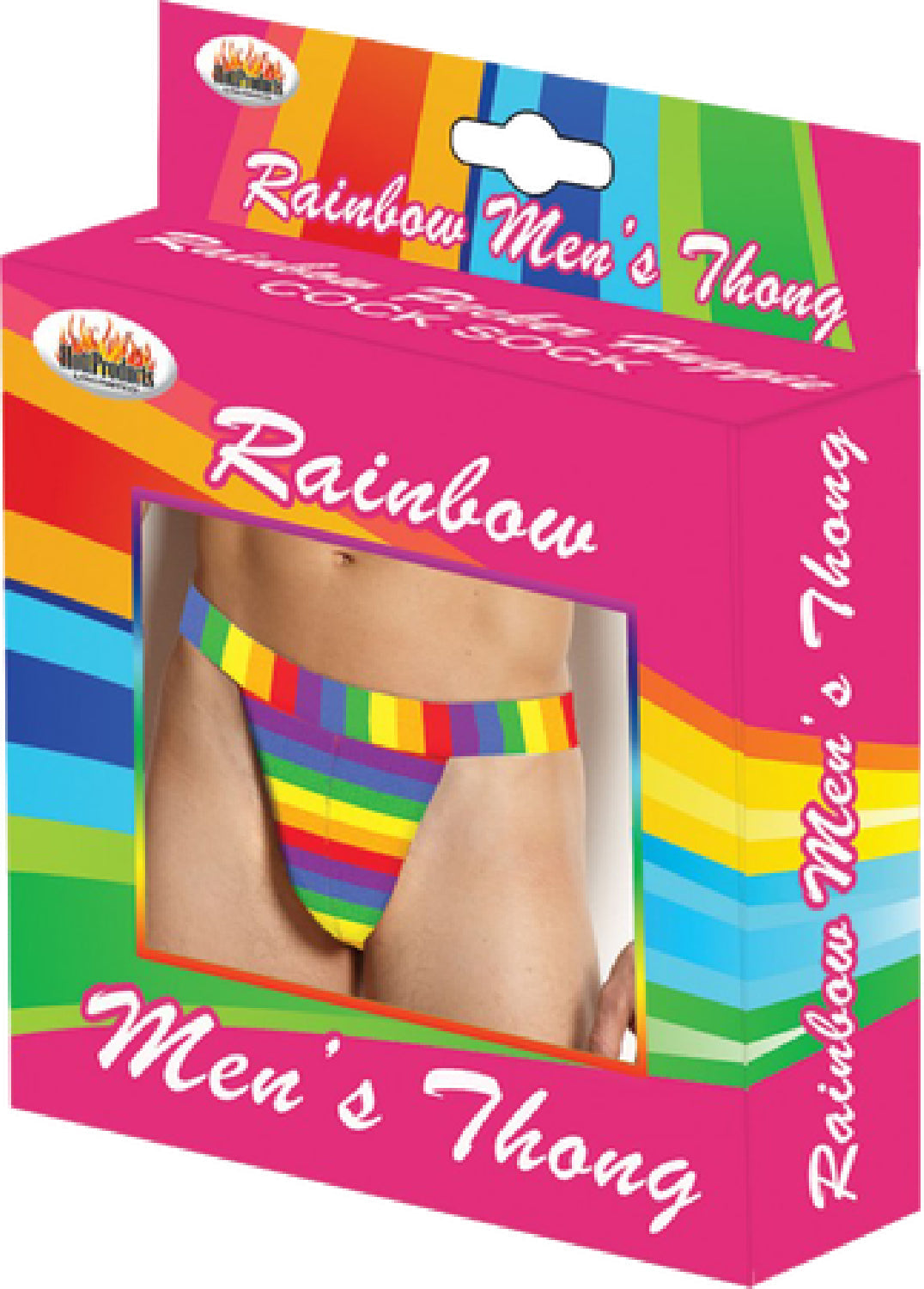 Rainbow Mens Thong – Colorful Striped Comfortable Men's Underwear > Novelties > Gag Gifts