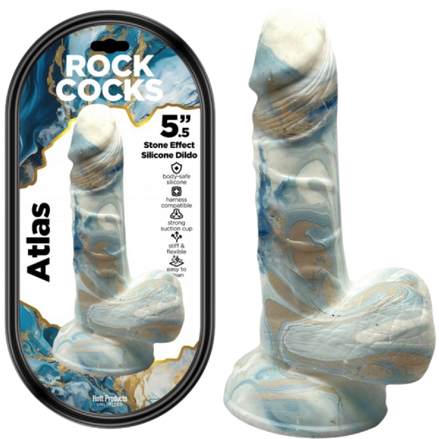 Rock Cocks Atlas – Textured 5.5 Inch Dildo > Dildos > Fantasy Main image
