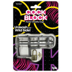 Cock Block – Adjustable Lockable Male Chastity Device with Master Lock and Key > Novelties > Gag Gifts