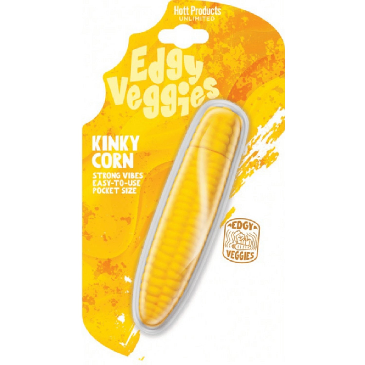 Edgy Veggies Corn Cob Mini Vibrator – Water Resistant 10-Speed Personal Massager > Vibrators > Unconventional Main image