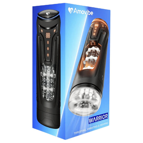 Warrior Heartbeat Nexus Ecstasy – Heated Thrusting Male Masturbator with Vibrations > Sex Toys For Men > Masturbators > Vibrating