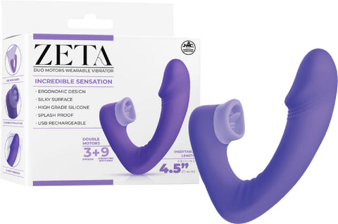 Dual Motor Wearable Vibrator – Splashproof 4.5 Inch USB Rechargeable Vibrator > Vibrators >