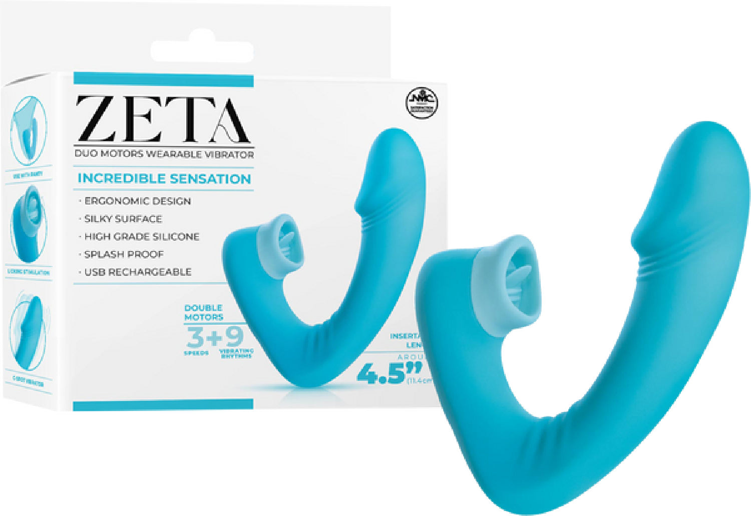 Dual Motor Wearable Vibrator – Splashproof 4.5 Inch USB Rechargeable Vibrator > Sex Toys For Ladies > Panty Vibes