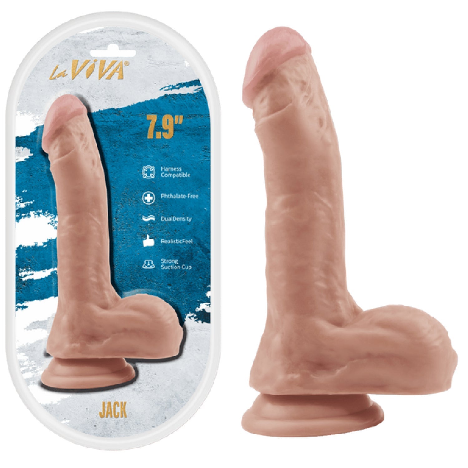 Jack 7.9 Inch Dildo – Realistic Pleasure Toy > Dildos > Realistic Dildos