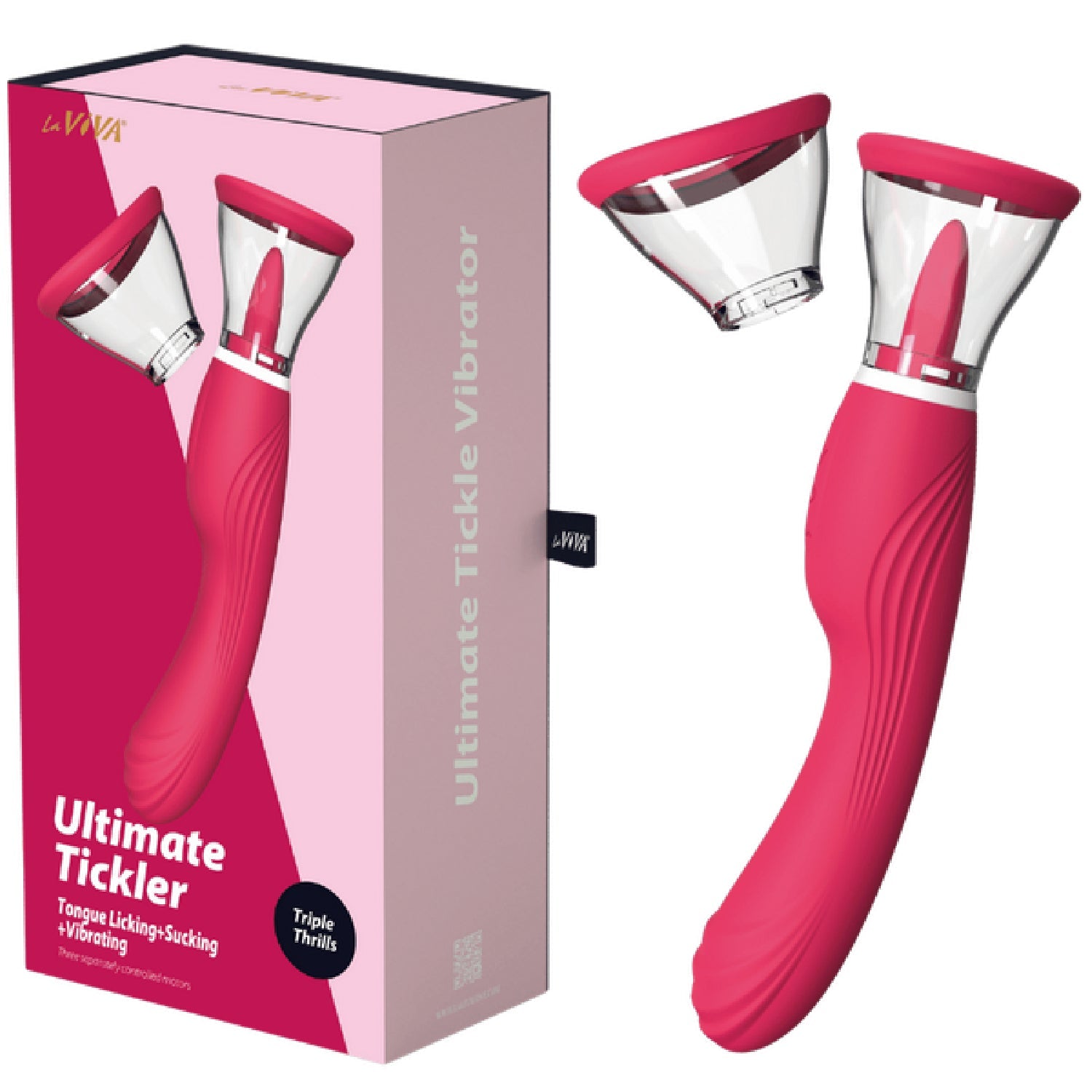 LaViva Ultimate Tickler – Multi-Function 10 Inch Tongue Licking Vibrator > Sex Toys For Ladies > Clitoral Vibrators and Stimulators