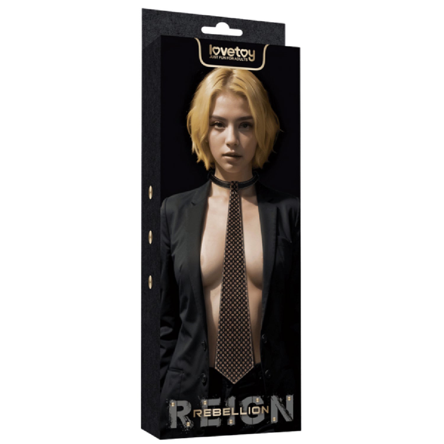 Rebellion Reign Tie Collar – Durable PU Material Accessory > Bondage Gear > Collars & Leashes
