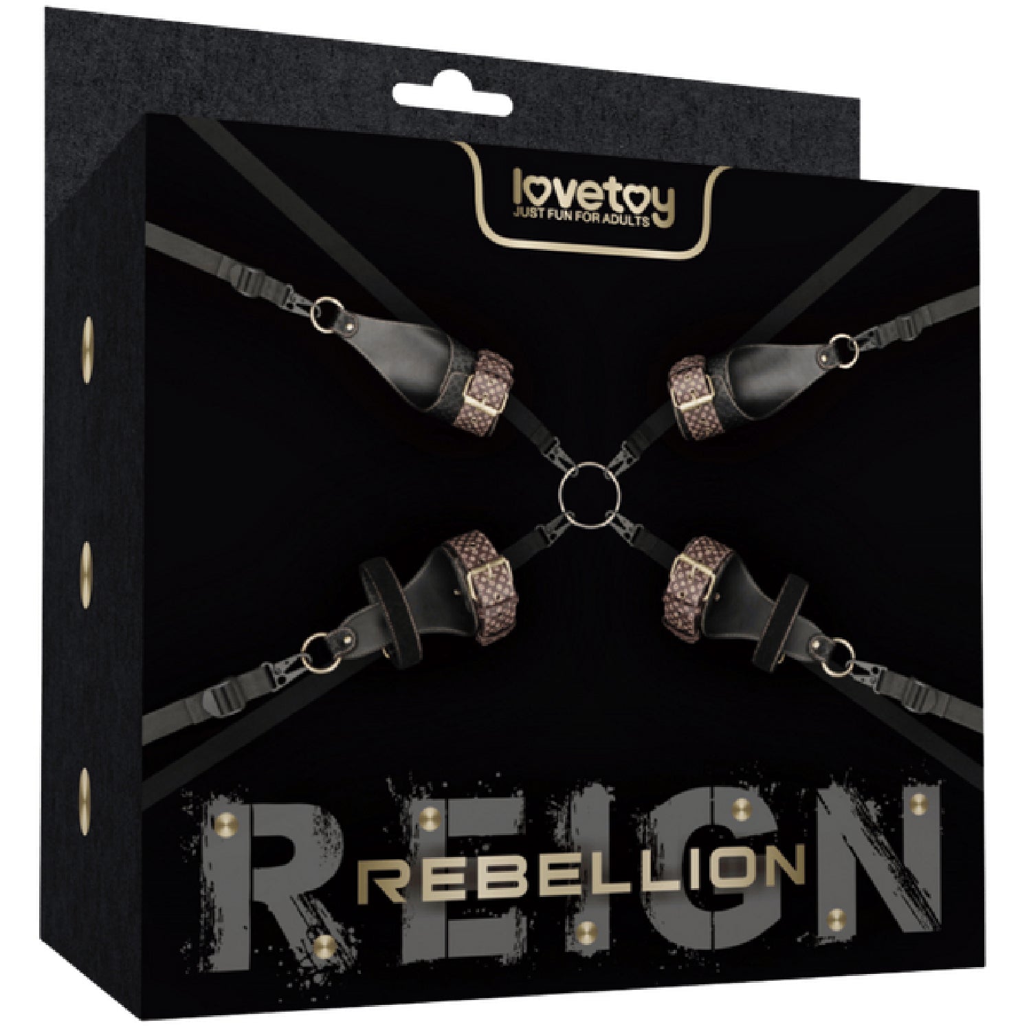Rebellion Reign Under Mattress Restraint Set – Adjustable Nylon Straps Bondage Restraint Secondary image