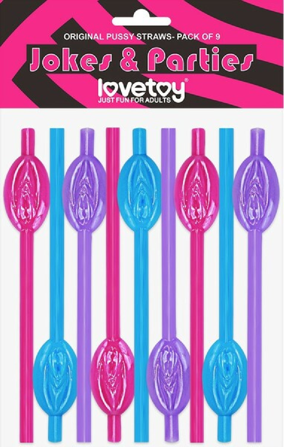 Pussy Straws – 9 Pack Straws > Novelties > Party Supplies