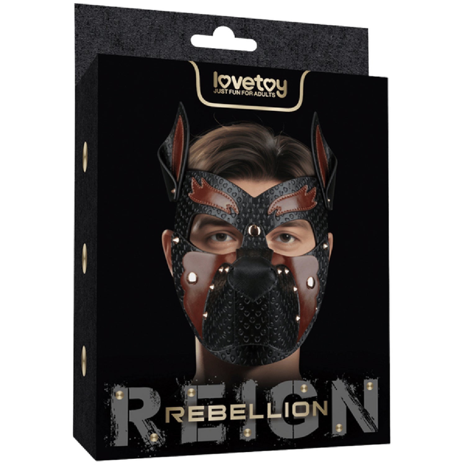 Rebellion Reign Howl Pup Mask – Pet Play Mask Secondary image