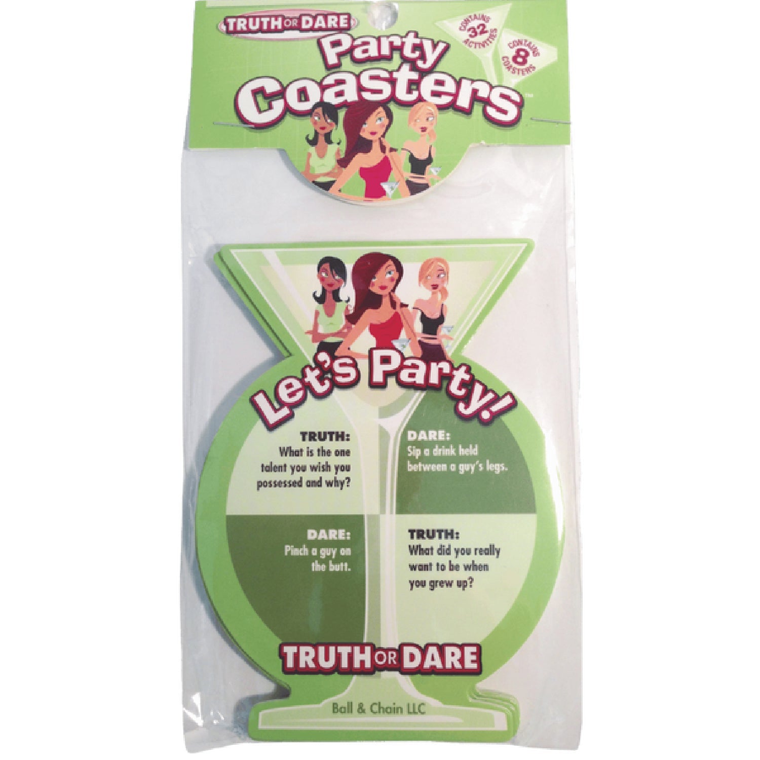 Truth or Dare Party Coasters – Interactive Game Accessories > Novelties > Party Supplies Main image