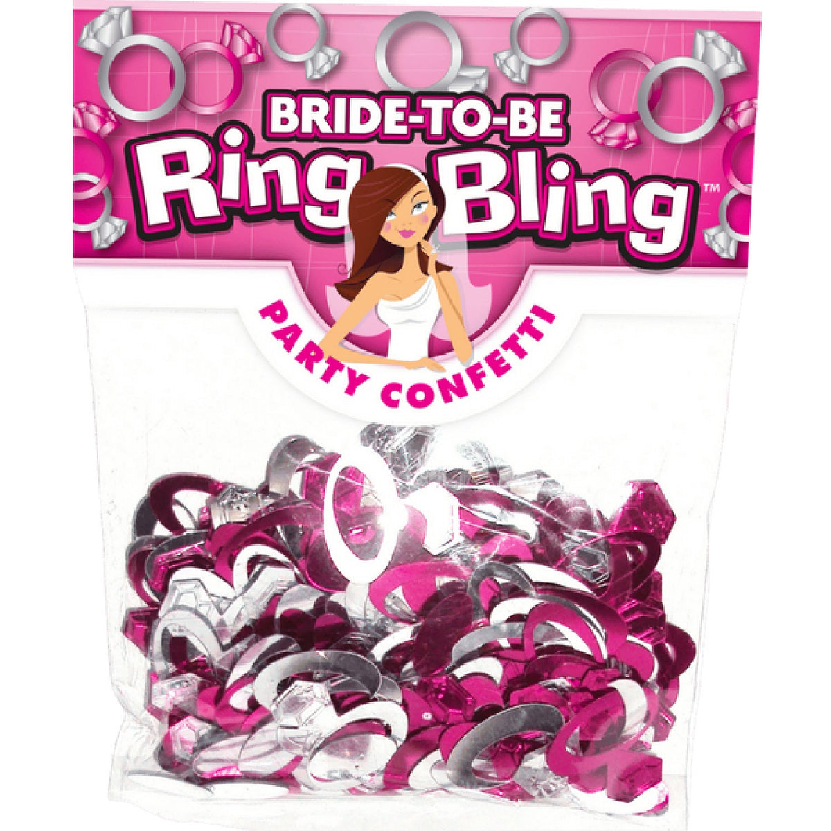 Bride To Be - Ring Bling Party Confetti – Decorative Party Confetti > Novelties > Bachelor & Bachelorette Items