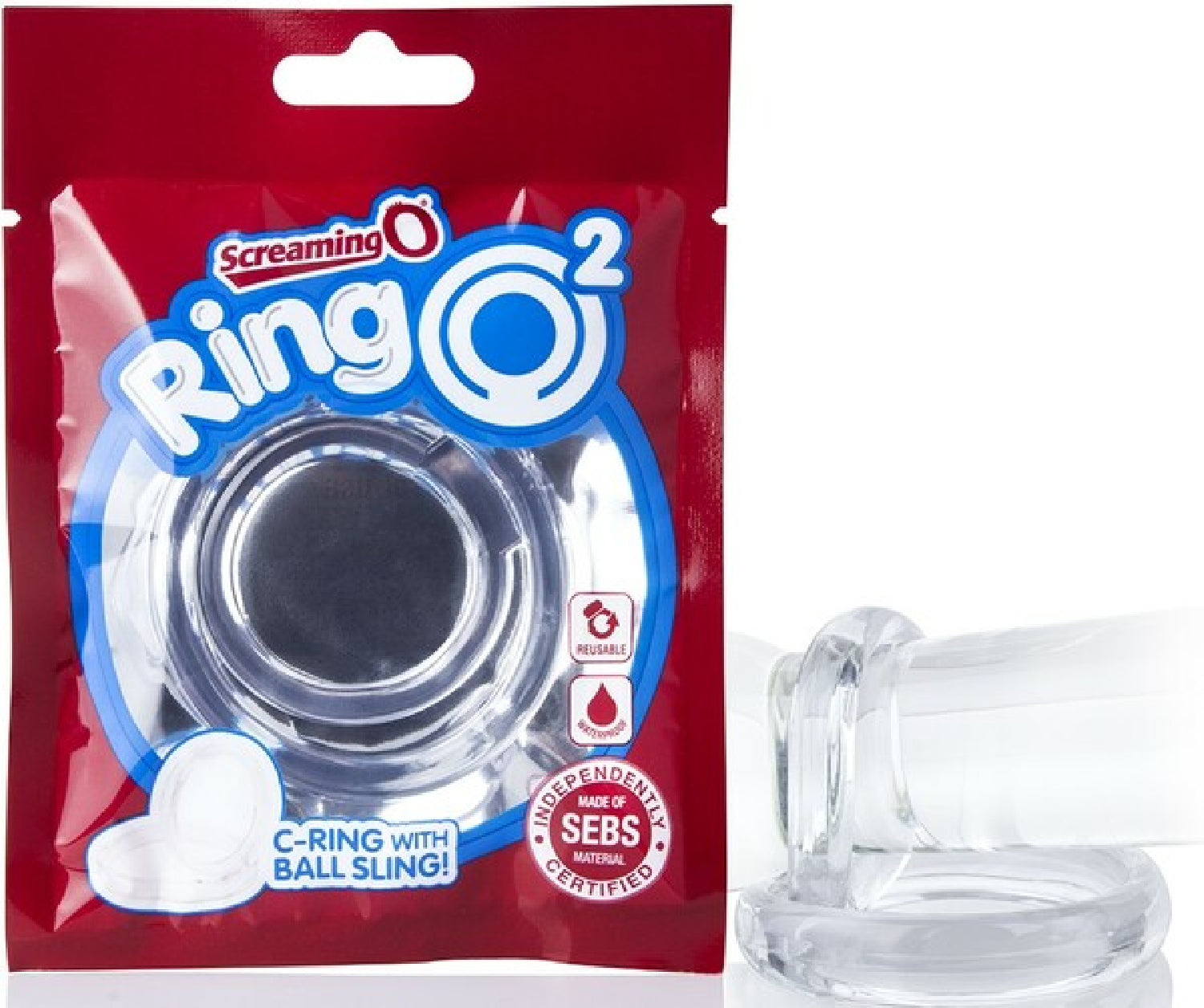 RingO RingO 2 Dual Cock Ring – Dual Loop Penis and Testicles Ring > Cock Ring > Single
