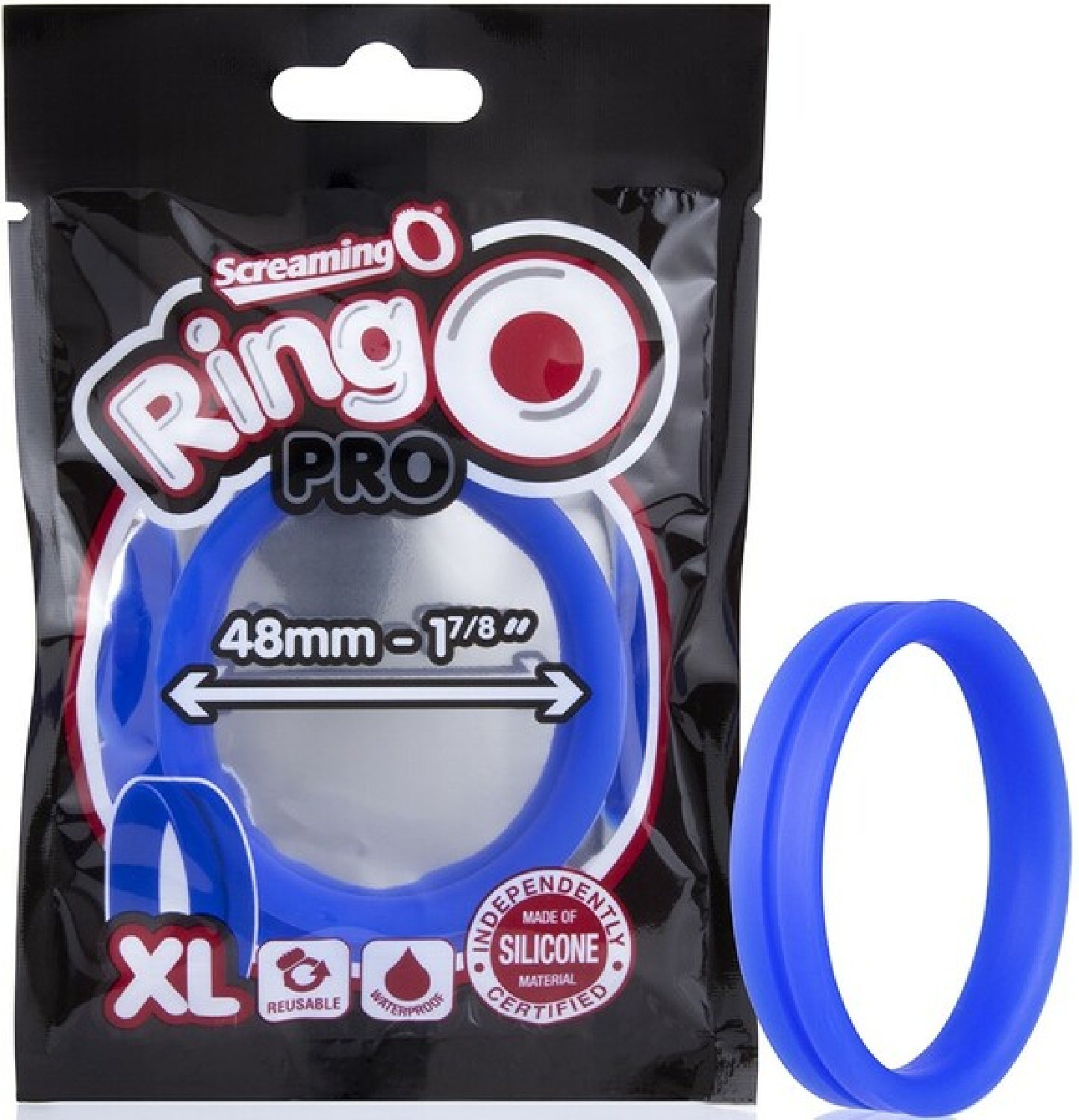 RingO Pro XL – Body-Safe Stretchy Silicone Penis Ring with Extra-Large Dimensions > Cock Ring > Single