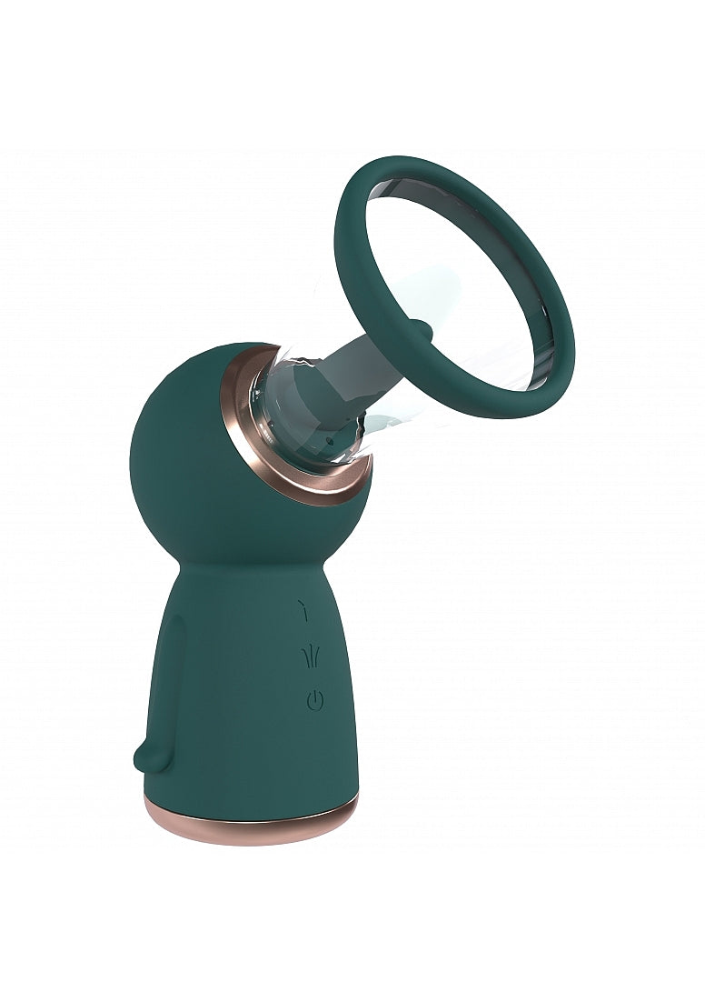 Shots Toys | PUMPED Exquisite Vulva & Breast Pump - Forest Green Main image