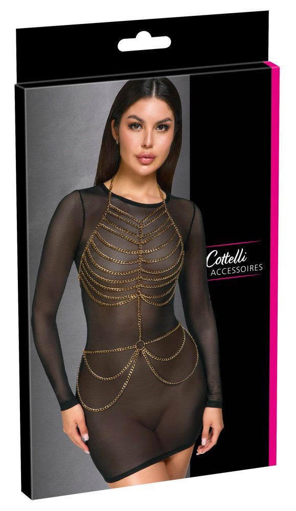Cottelli Body Chain – Glamorous Adjustable Body Jewelry Accessory > Clothes > Body Jewellery (Non Piercing)