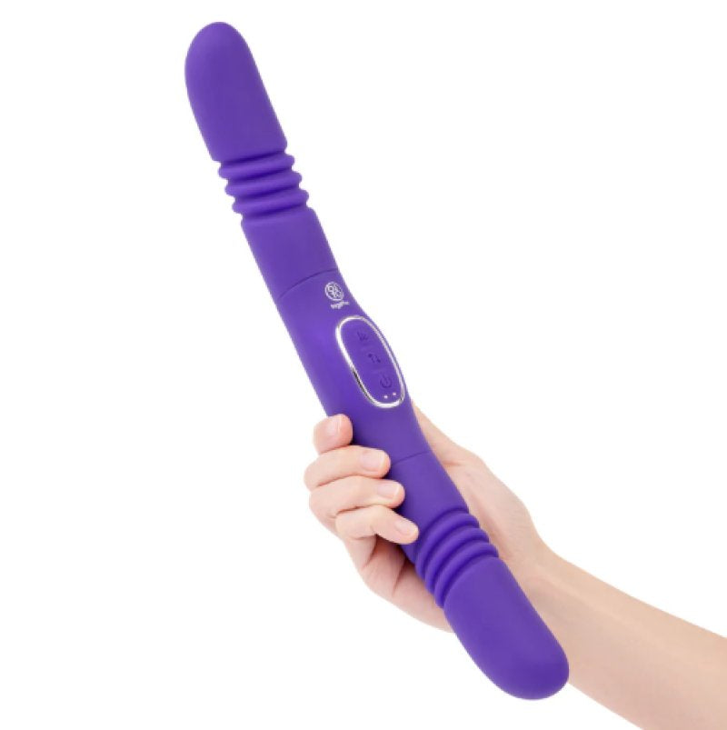 Together Double Delight 4.85 Inches Rechargeable Couples Vibrator with Thrusting Motion > Dildos > Double Dildos