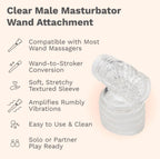 Le Wand Clear Male Masturbator – Transparent Silicone Wand Attachment > Sex Toys > Massage Wands