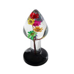 Garden Flower Real Dried Helichrysum Epoxy Resin Butt Plug > Anal Range > Butt Plugs