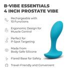 b-Vibe 4 Inch Silicone Prostate Vibrator > Anal Range > Prostate Plugs