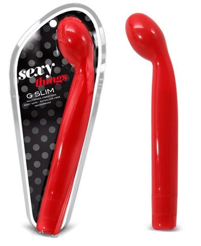 Sexy Things G Slim Red G Spot Stimulator 7 Inches Red Vibrators - G Spot