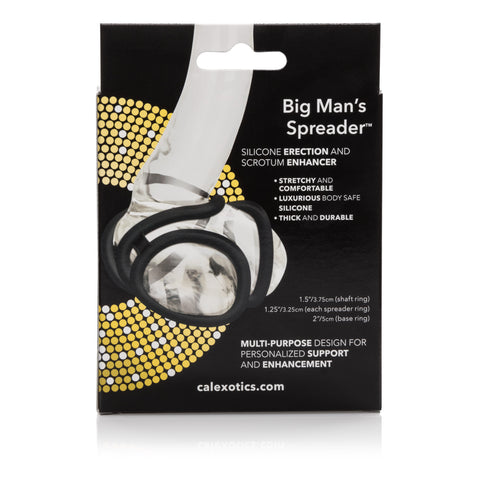 Big Man's Spreader Four-Point Erection System COCK RING Set
