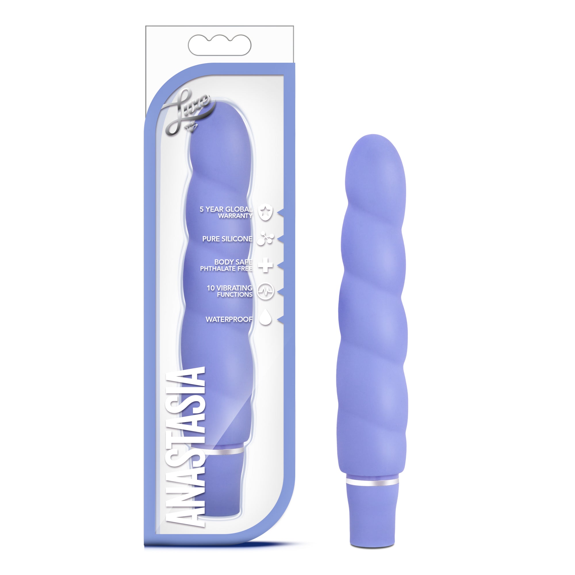 Luxe Anastasia Periwinkle 5.25 Inch Vibrating Toy Blue > Vibrators > Mini Vibrators