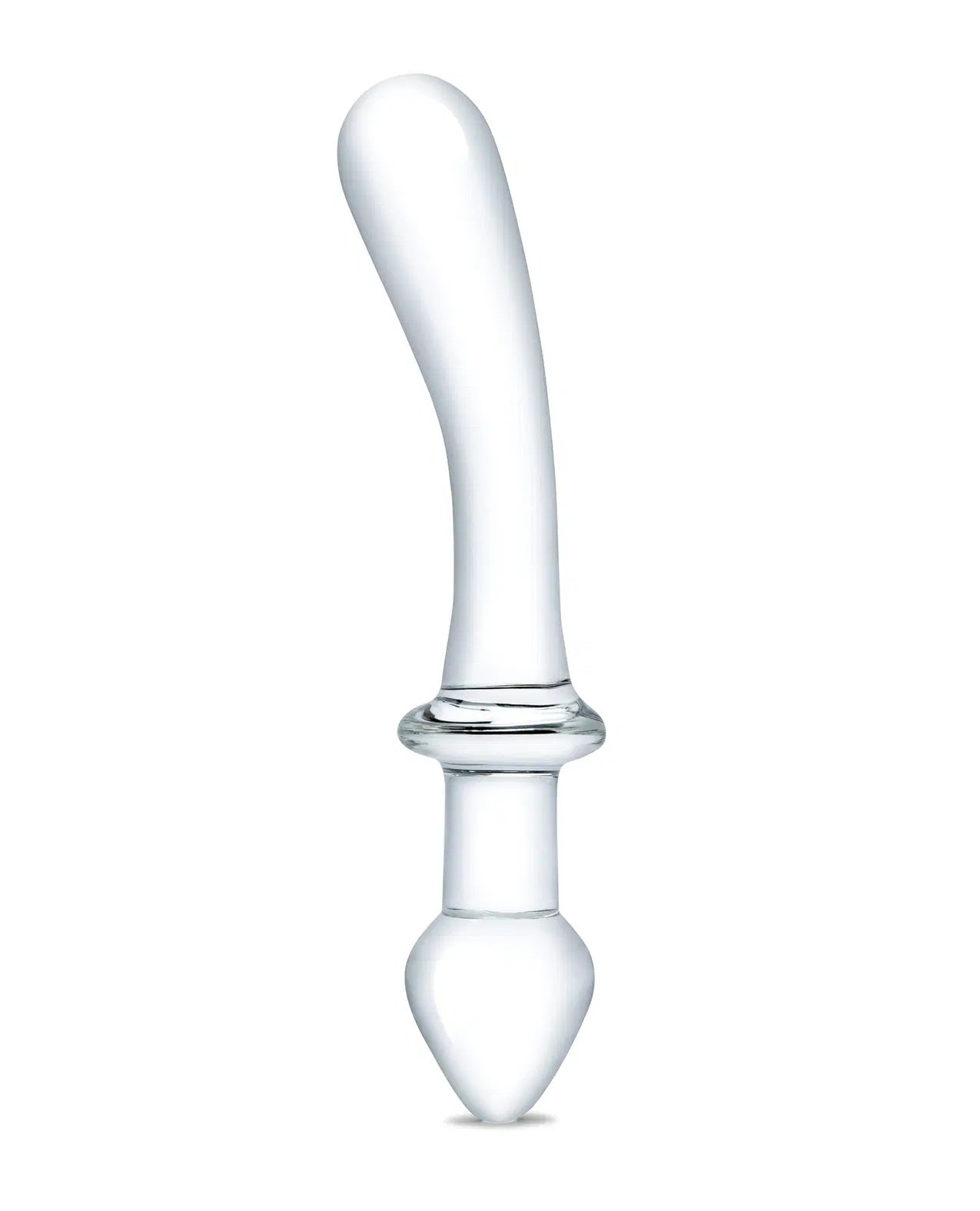 Glas 9" Classic Curved Clear Dual-Ended Glass Dildo for G-Spot and Anal Play > Glass > Dildos