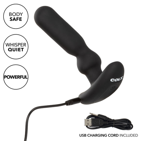 Colt Anal-T Black Flexible Vibrating Probe with 10 Intense Functions > Anal Range > Vibrating Butt Plugs