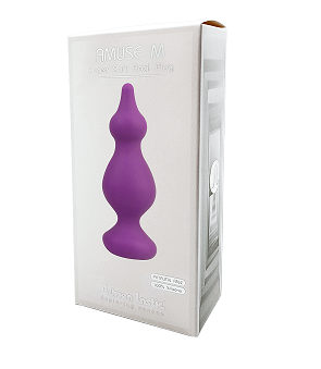 Adrien Lastic Amuse Purple Silicone Plug Medium - Flexible Silky Touch Hypoallergenic Default Title Butt Plugs