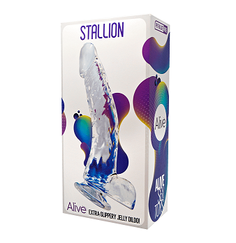 Alive Stallion Transparent Jelly Dildo 8 Inch Default Title DONGS