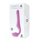 Adrien Lastic Queens 7 Inch Strapless Strap-On Pink Small Bendable Semi-Realistic Silicone Dildo > Dildos > Strapless Strap Ons