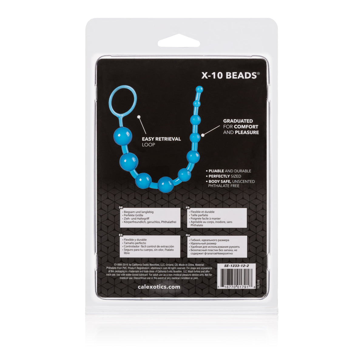 X-10 Graduated Anal Beads with 10 Pliable Jelly Balls and Easy Retrieval Loop > Anal Range > Anal Beads