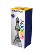 Wooomy Lollypop Double Ball Metal Anal Plug with Jewelled Base (Small, Medium, Large) White Small > Anal Range > Butt Plugs