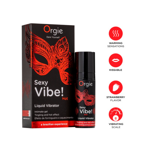 Orgie Sexy Vibe Hot Liquid (15 ml) – Intense Vibrator Gel Default Title ENHANCERS