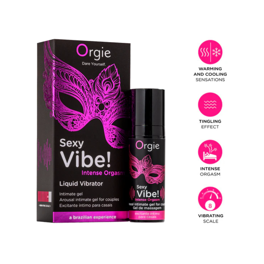 Orgie Sexy Vibe Intense Orgasm Liquid Vibrator – 15ml Potent Arousal Gel Default Title > Essentials > Aphrodisiacs Main image