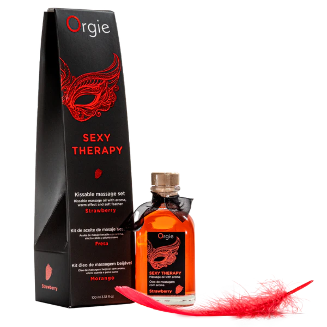 Orgie Sexy Therapy Strawberry (100 ml) – Kissable Massage Oil Default Title Massage Oil