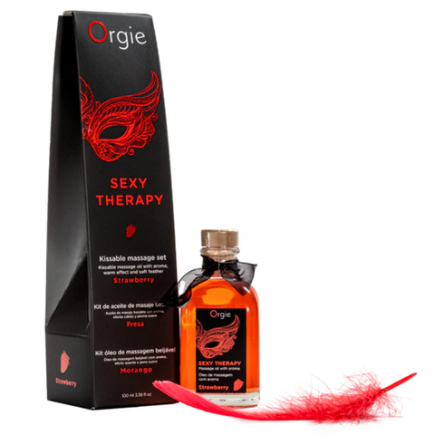 Orgie Sexy Therapy Strawberry (100 ml) – Kissable Massage Oil Default Title Massage Oil