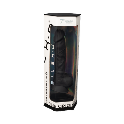 Silexd 7 Inch Model 1 Black - Dildo with Balls Default Title Dongs Realistic