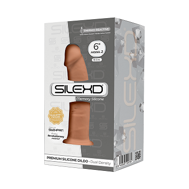 Silexd 6 Inch Model 2 Caramel Premium Silicone Dildo Dual Density Adult Sex Toy Default Title Dongs Realistic