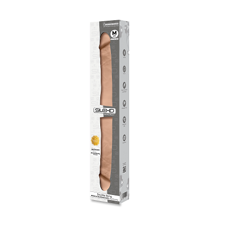 SILEXD Model 1 Double Dong in Light Flesh 16.5 Inch Realistic Dual Density Memory Silicone Dildo Default Title Dongs Realistic
