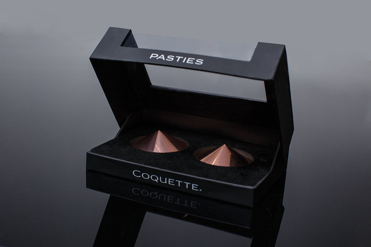Coquette Rose Gold Metal Pasties 2 Inch Round Reusable Self Adhesive > Clothes > Pasties