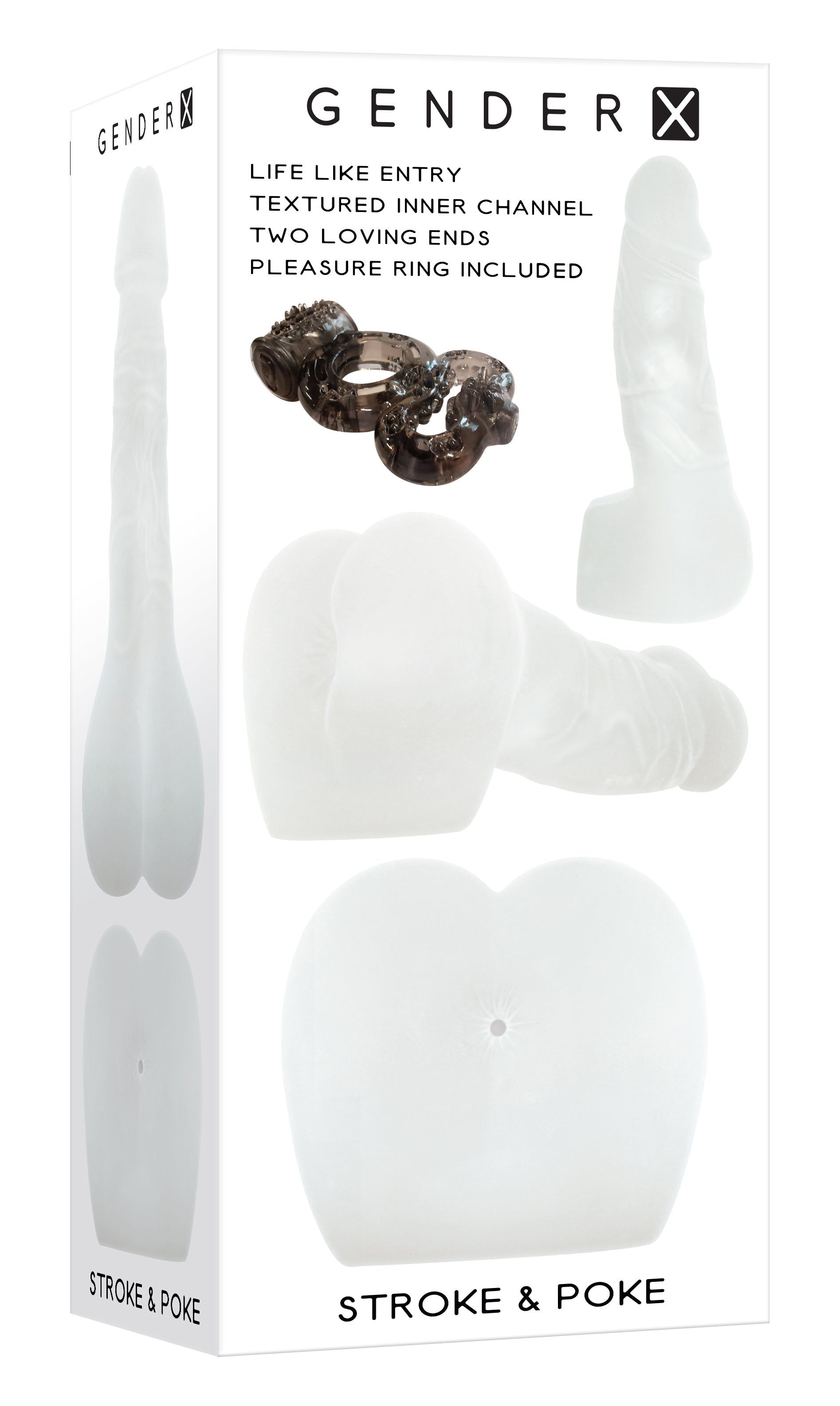 Gender X Stroke and Poke 8 Inch Stroker Dong > Sex Toys For Men > Masturbators > Vibrating