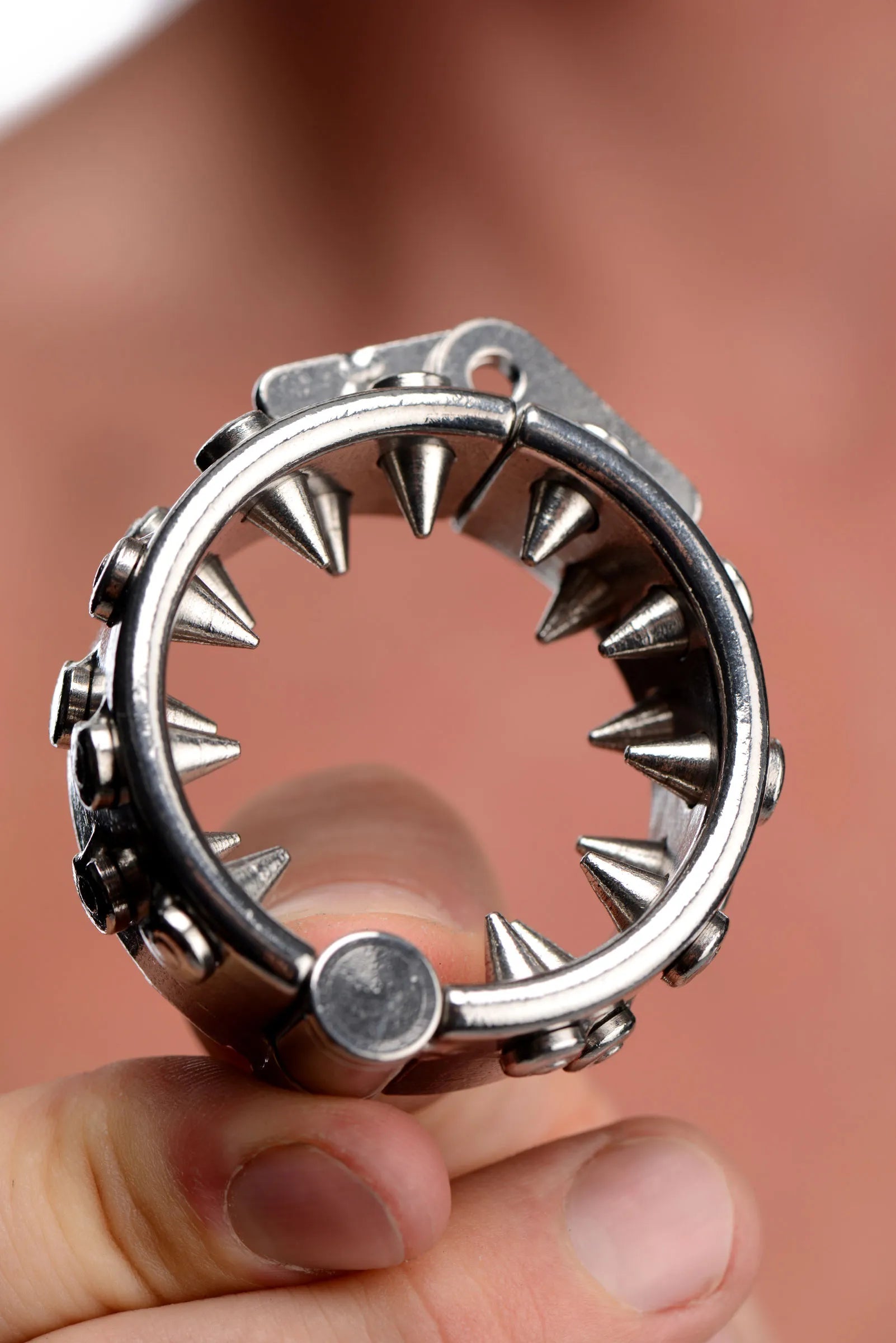Master Series Impaler Locking Ring with Spikes – CBT Ring > Bondage Gear > Male Chastity