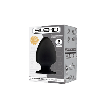 Silexd Plug Model 1 (Black) – Premium Dual Density Silicone Small 9cm Butt Plug Default Title > Anal Range > Butt Plugs Main image