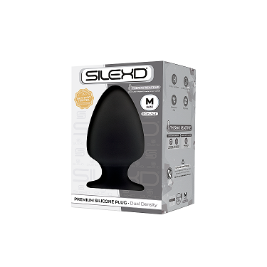 Silexd Premium Silicone Medium Butt Plug 4 Inches Black > Anal Range > Butt Plugs
