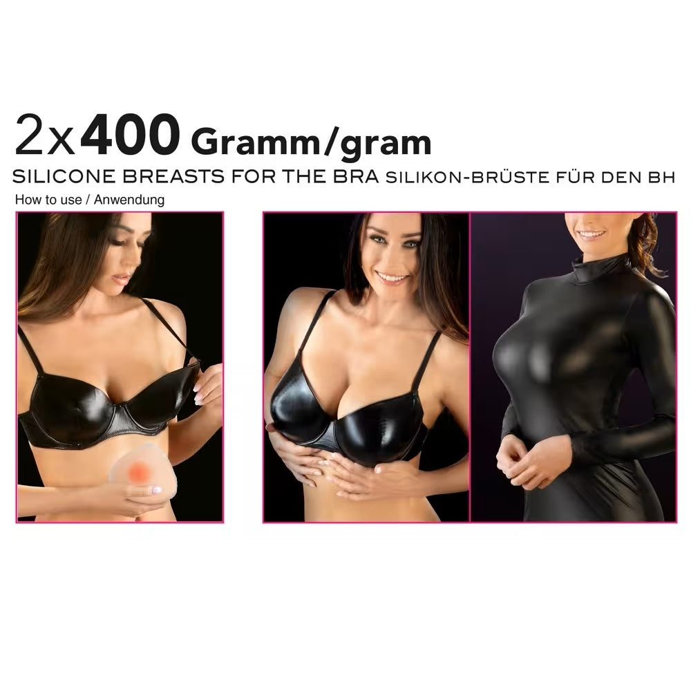 Cottelli Silicone Breasts 400 g Per Breast Up to 2 Cup Size Bigger Soft Skin-Friendly Inserts > Gender > Bodywear