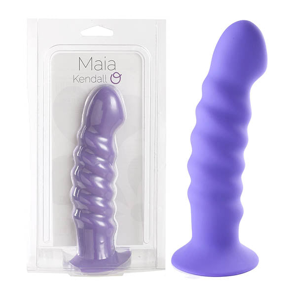 Maia Kendall 20 Centimeter Dong with Strong Suction Cup Base Purple Dildos & Dongs