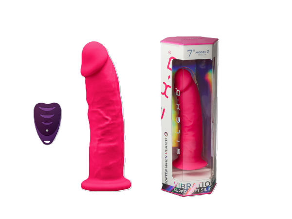 SILEXD 7" MODEL 2 PINK Motor + LRS Default Title DONGS Vibrating