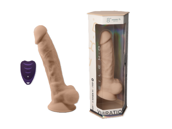 Silexd Model 1 (Flesh) – 8 Inch Vibrating Dildo With Ten Patterns and LRS Default Title DONGS Vibrating